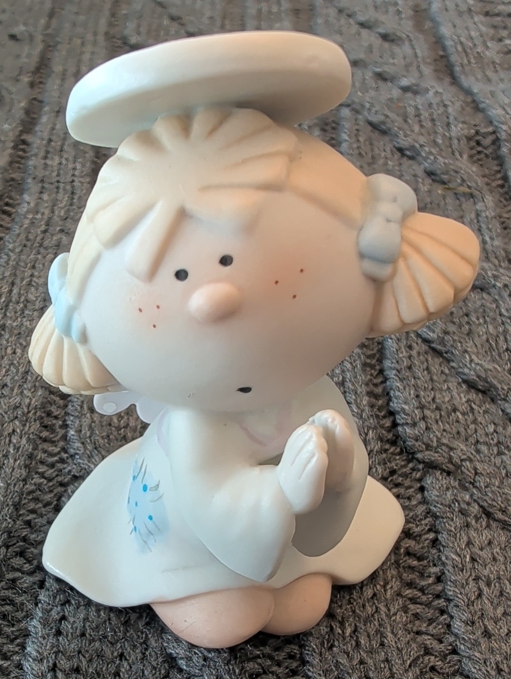 Vintage Bumpkins by Fabrizio Porcelain Praying Angel 1984